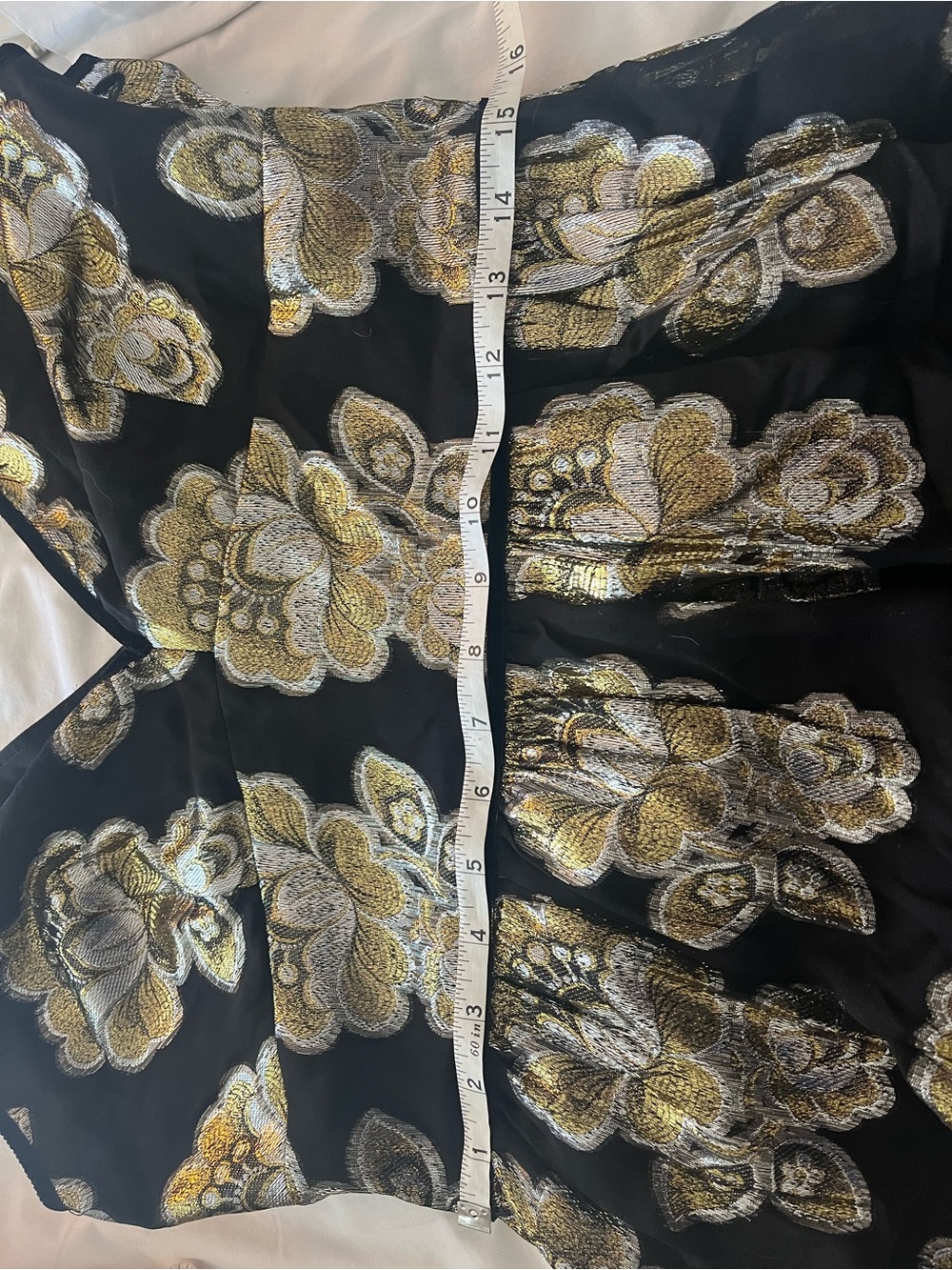 J Crew metallic floral print cocktail dress - Picture 10 of 12